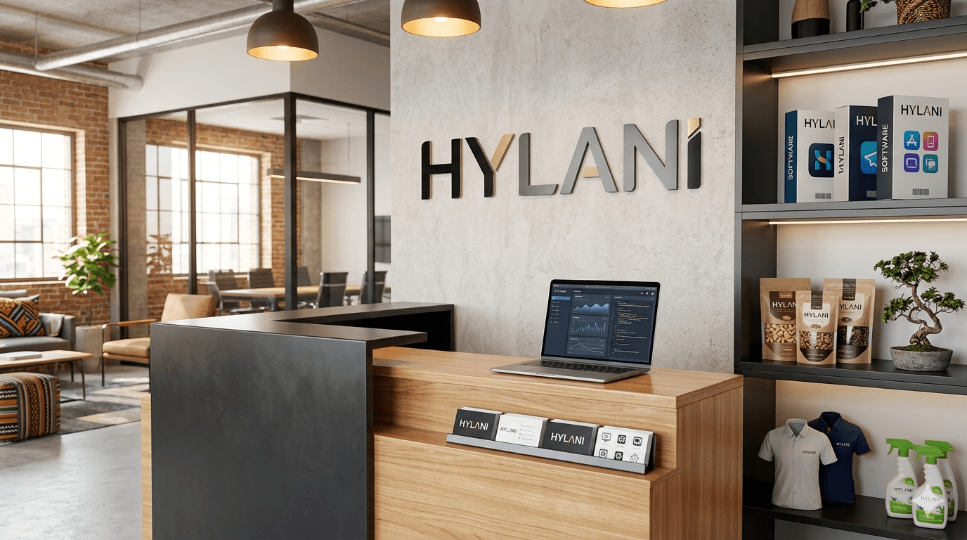 HYLANI lobby showcasing cross-sector products and systems